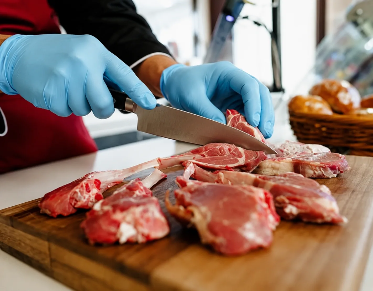 Fresh butcher cut meat selection